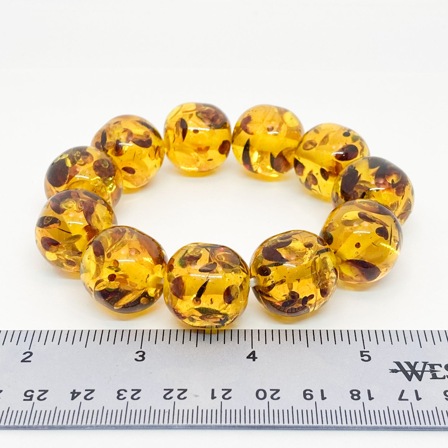 Fresh Resin Amber Bracelet