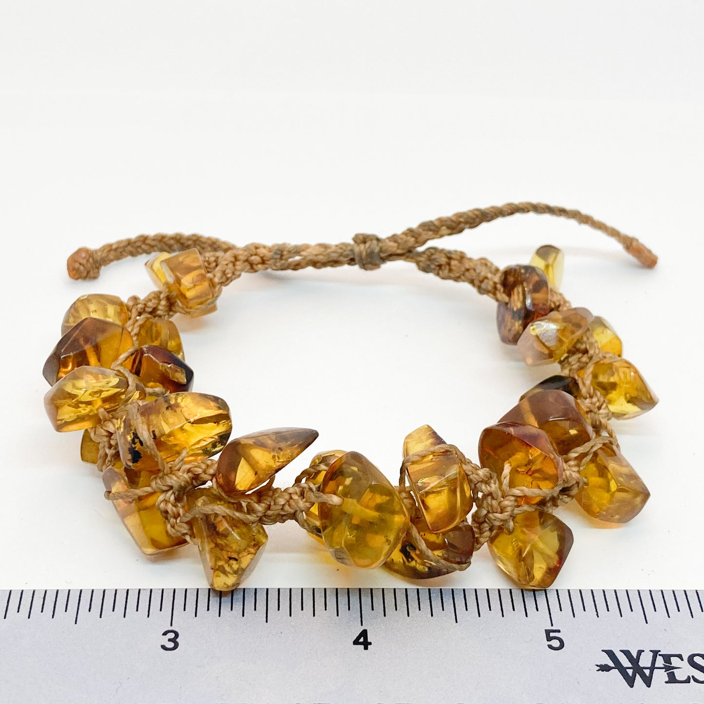 Baltic Amber Macrame Bracelet