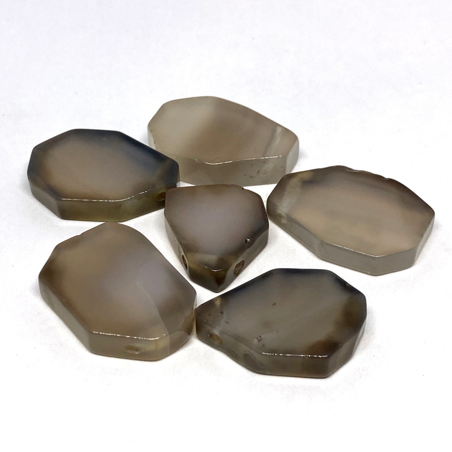 Agate Black Translucent Pendants