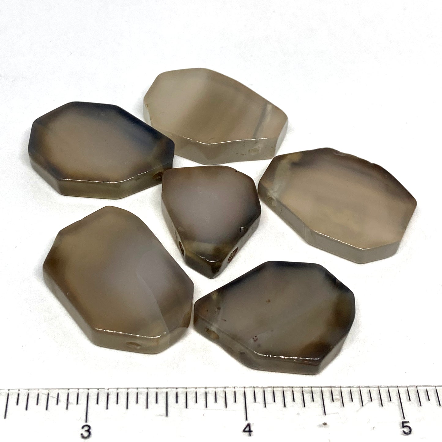 Agate Black Translucent Pendants