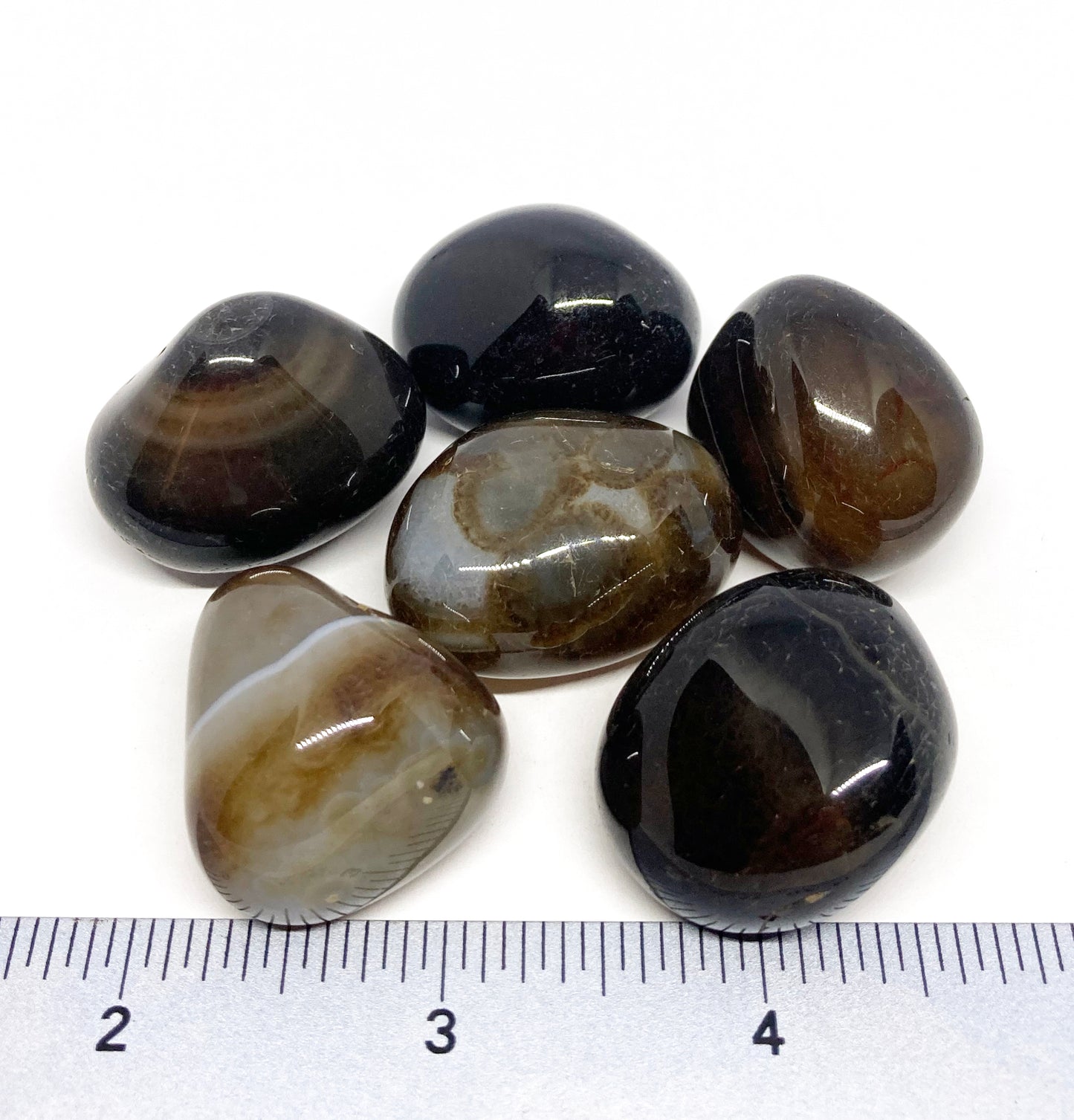 Agate Black Tumbled