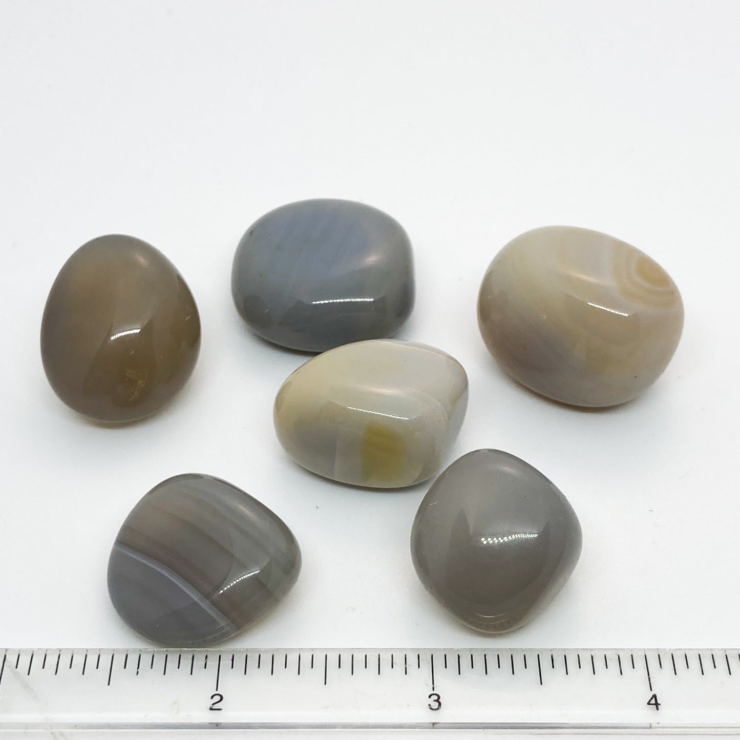 Agate Grey Translucent Tumbled