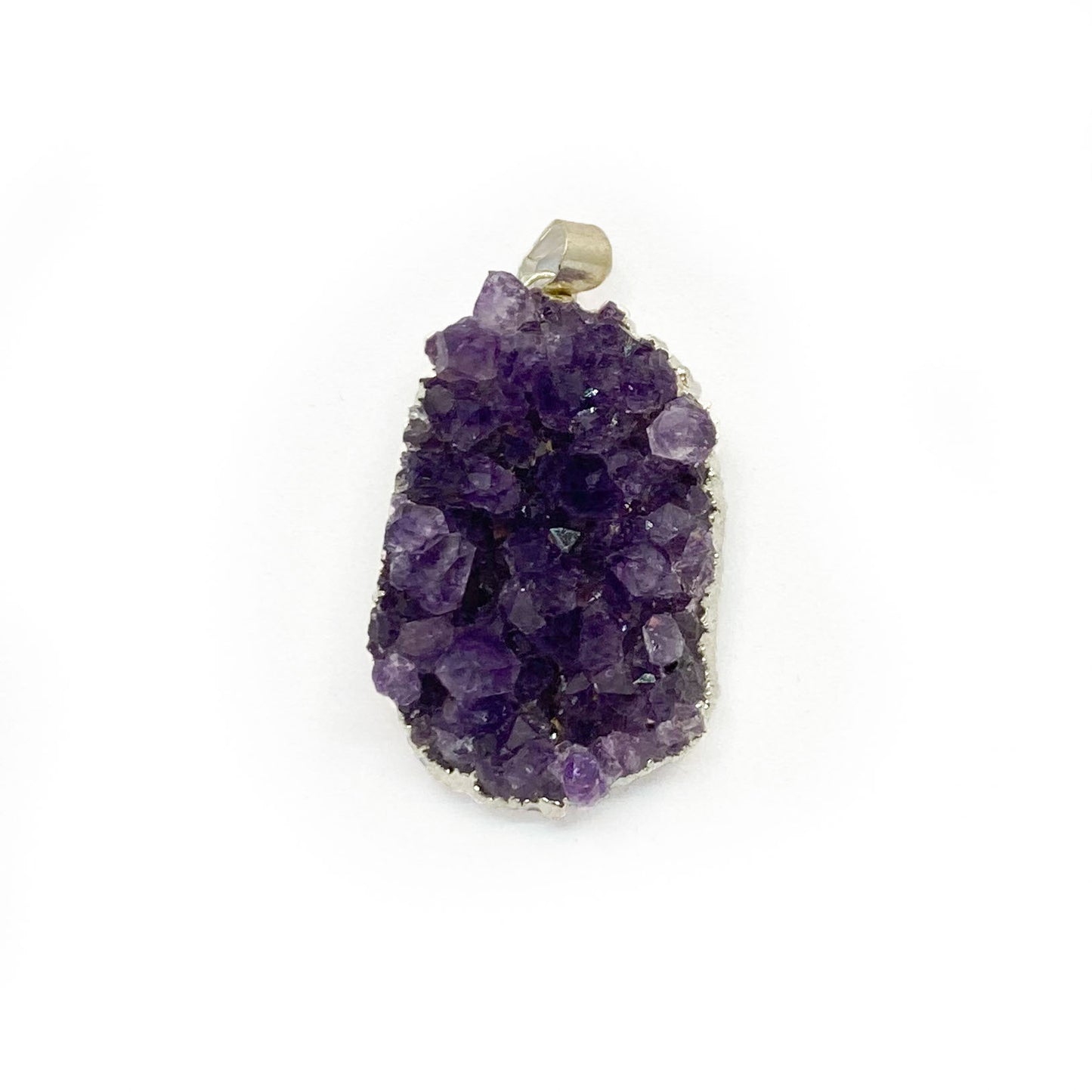 Amethyst Geode Pendant 24 aa