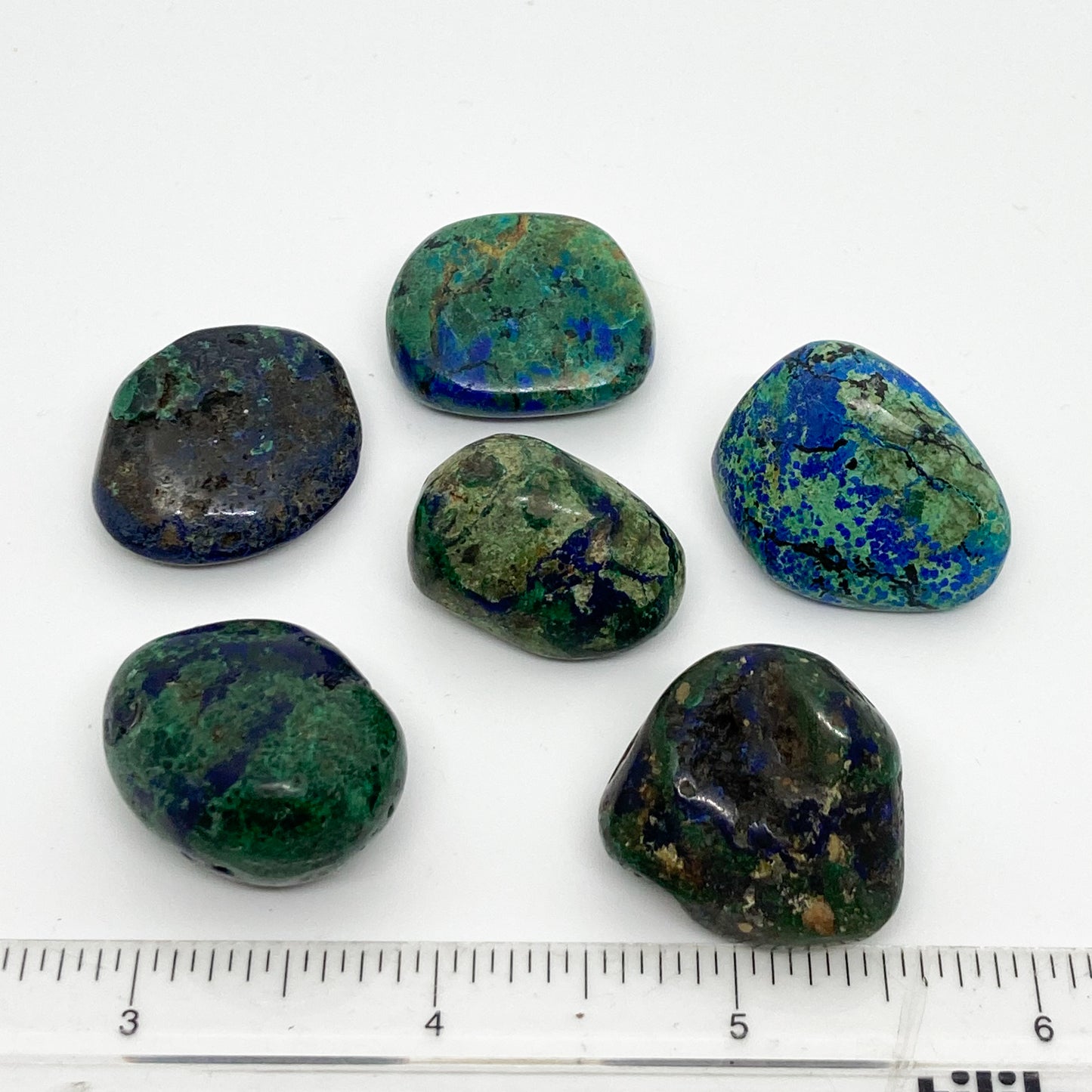 Azurite and Malachite Tumbled
