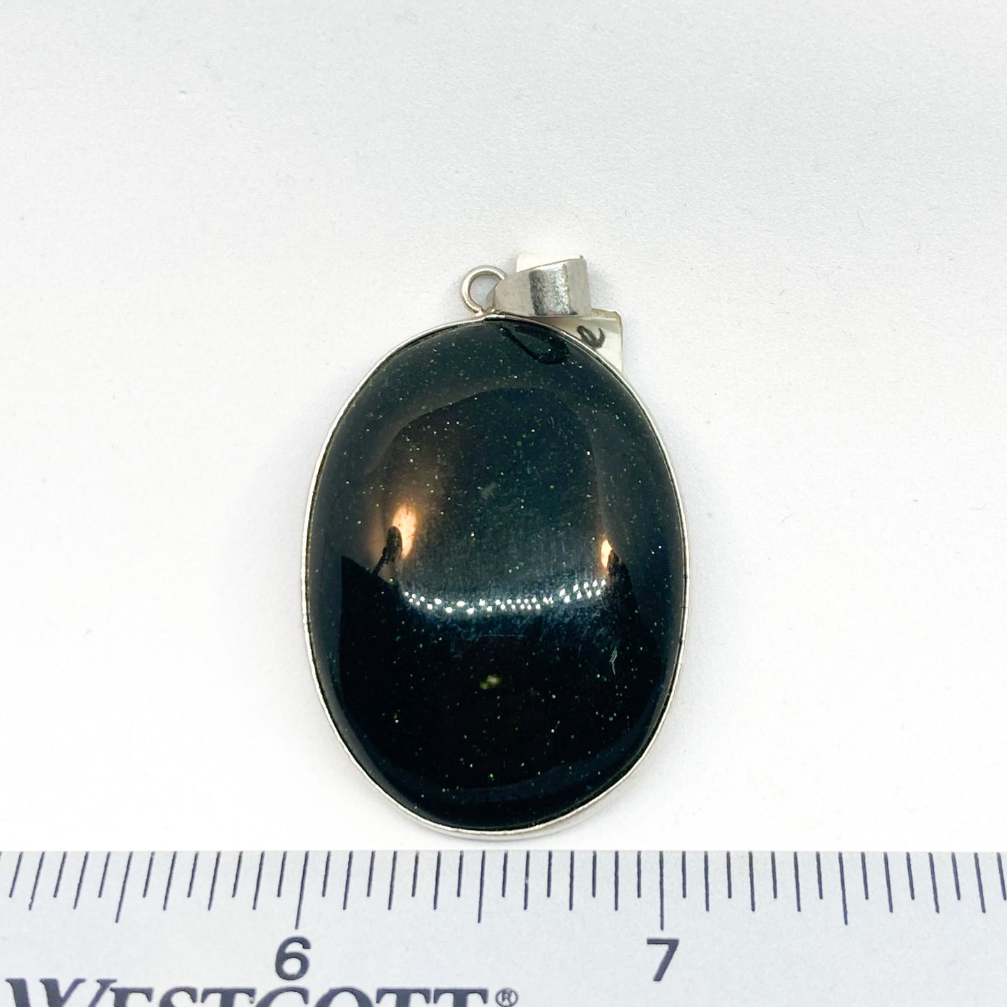 Black Goldstone Pendant