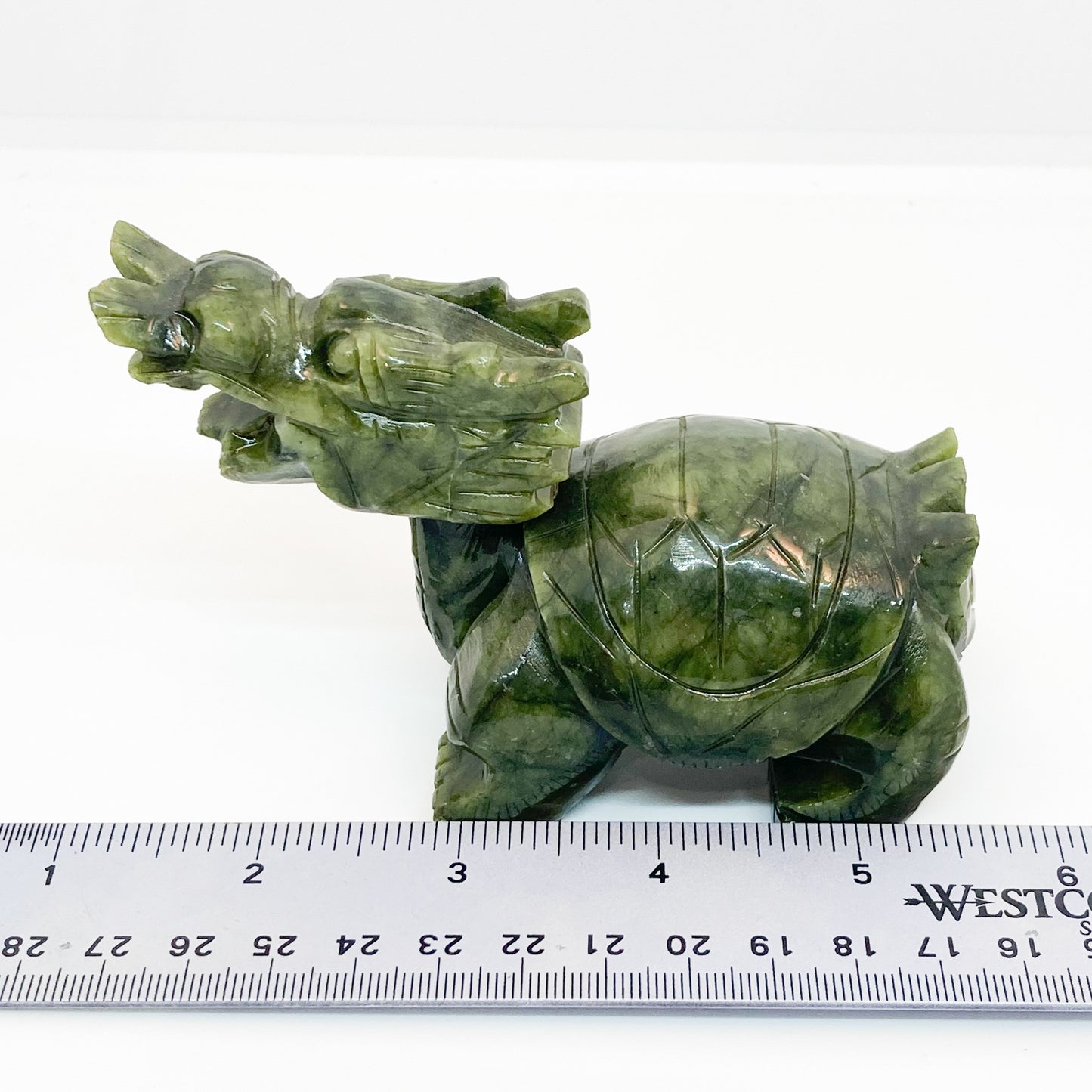 Carved Jade Dragon Turtle