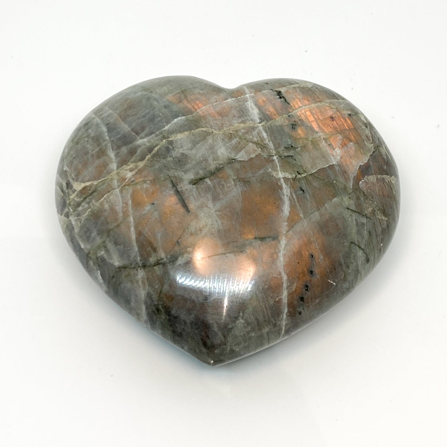 Labradorite Heart