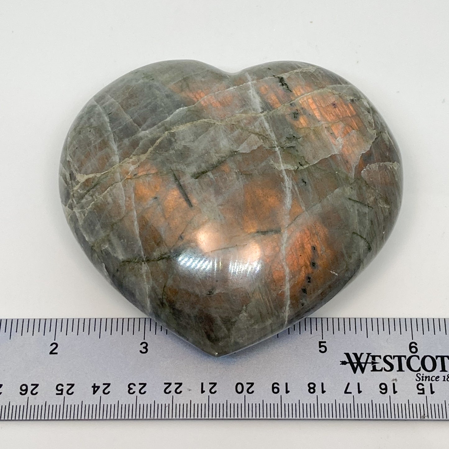 Labradorite Heart