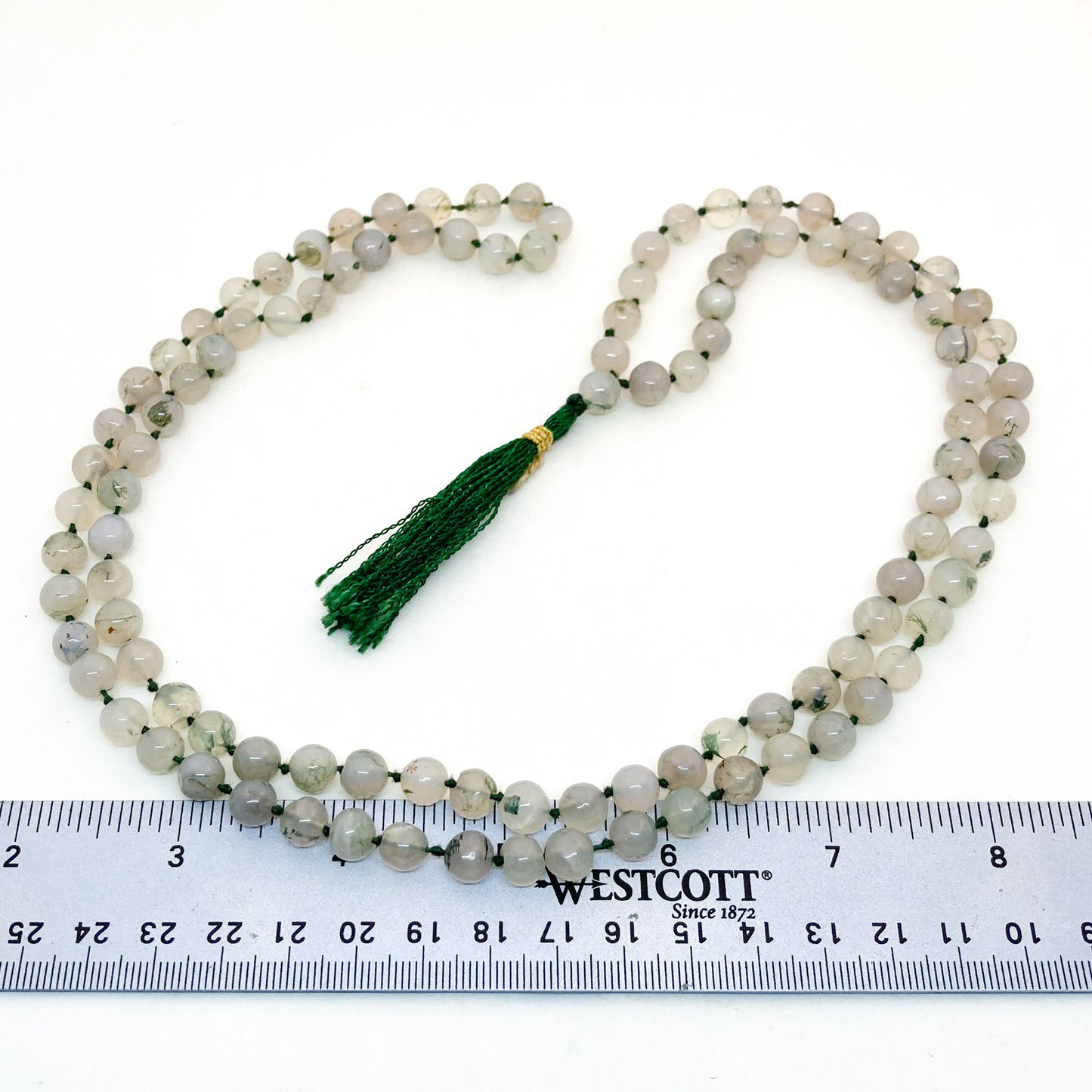 Moss Agate Mala