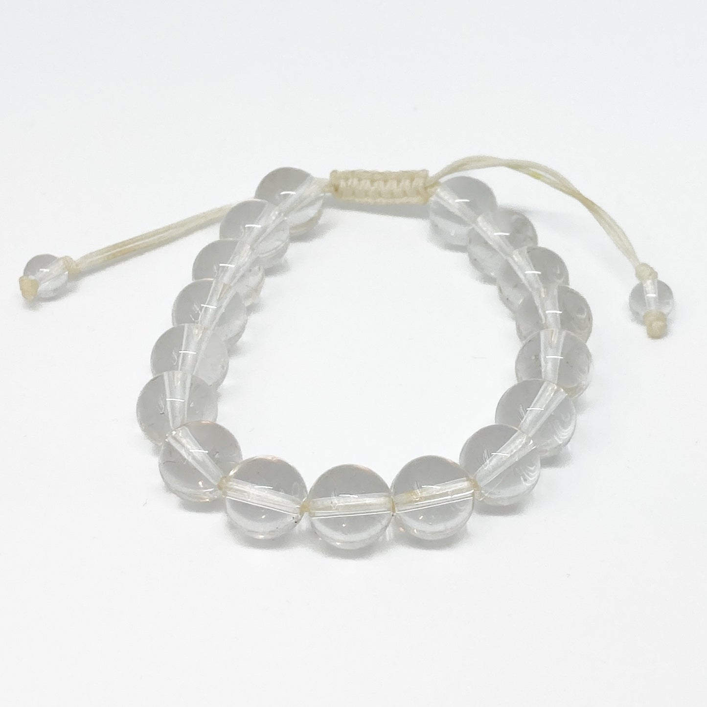 Round Clear Quartz Bracelet