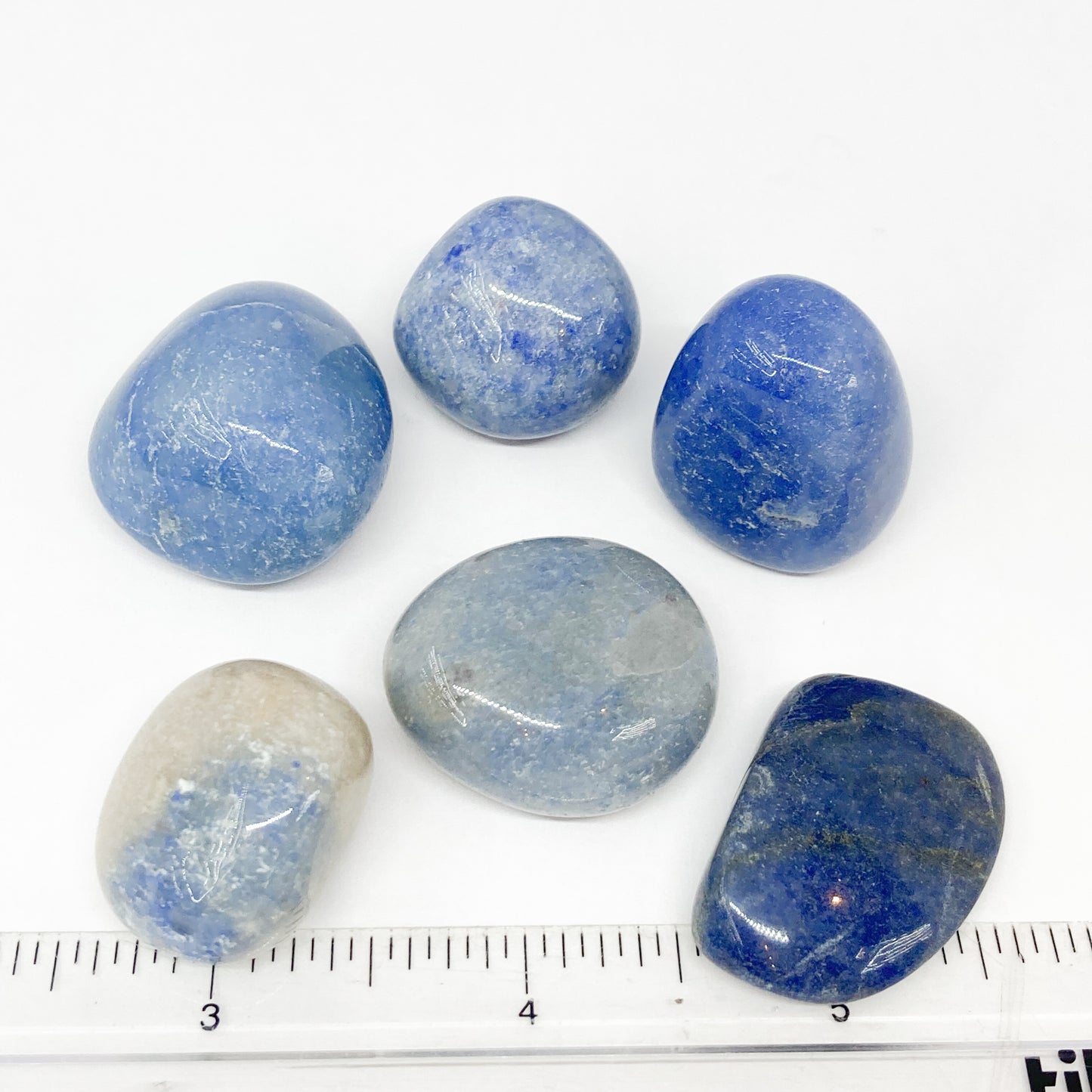 Quartz Dumortierite Tumbled