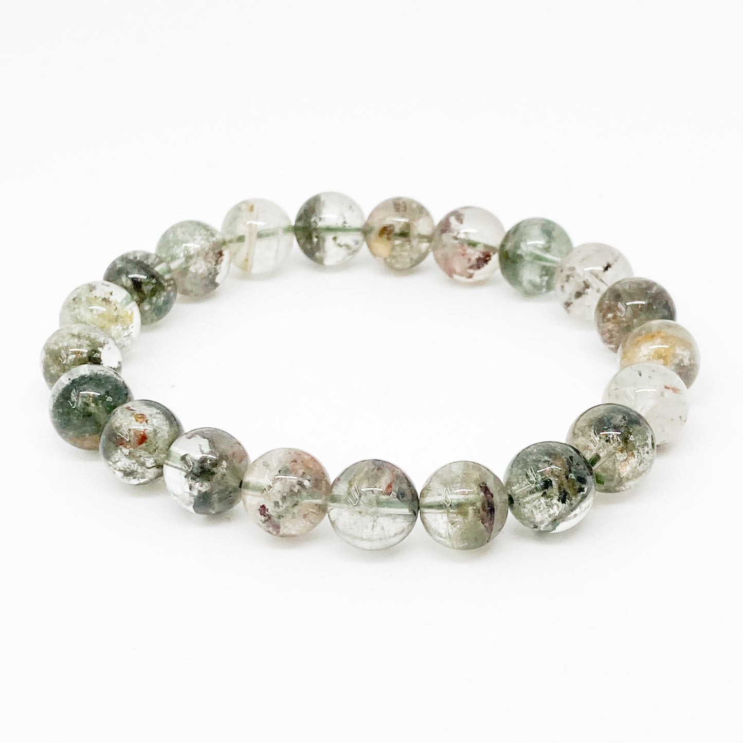 Round Quartz Chlorite Bracelet