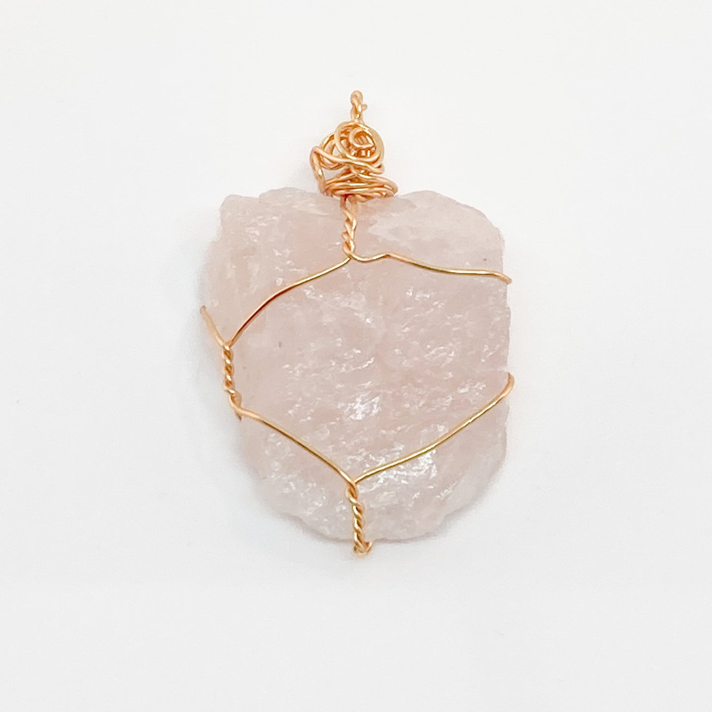 Raw Pink Calcite Pendant