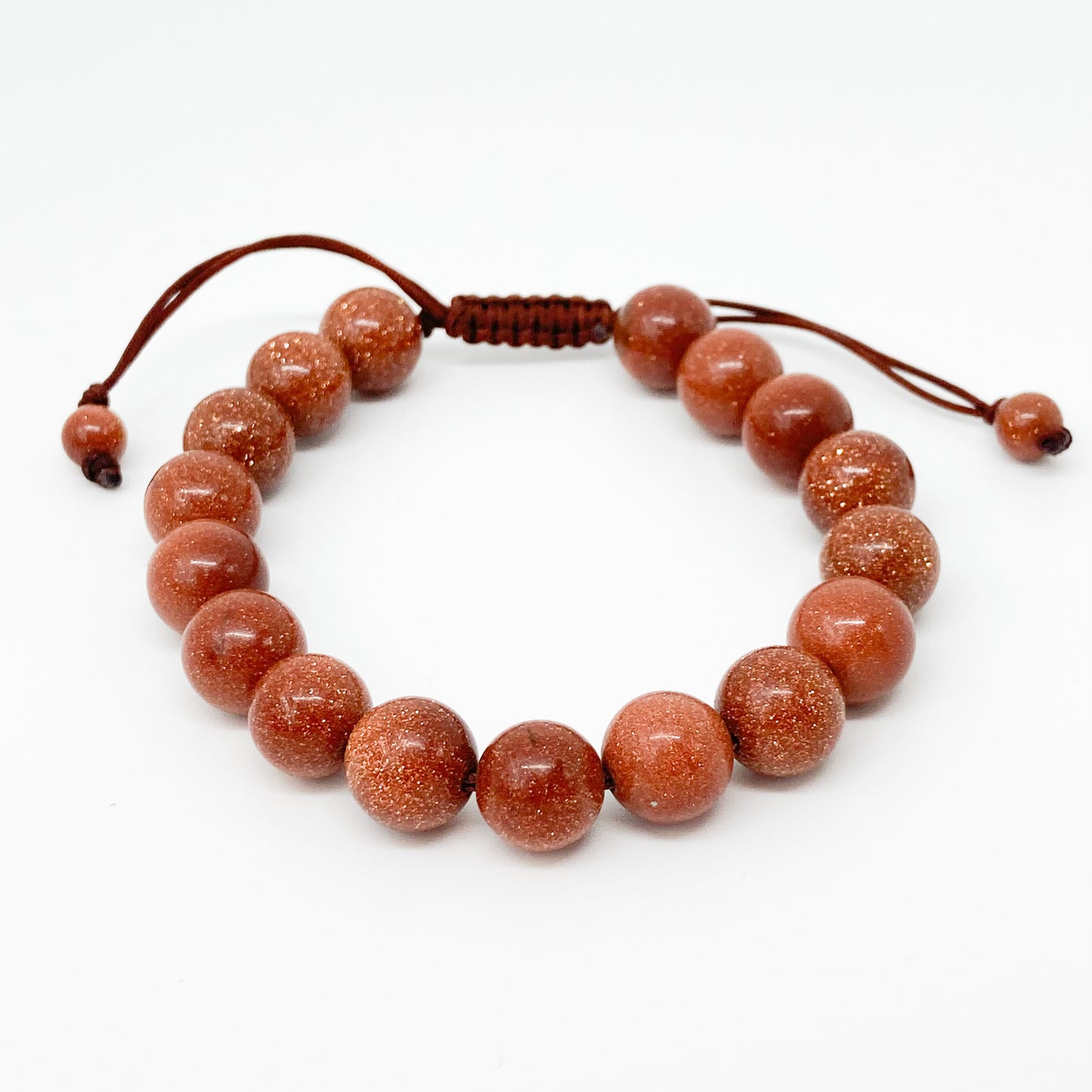 Round Red Goldstone Bracelet
