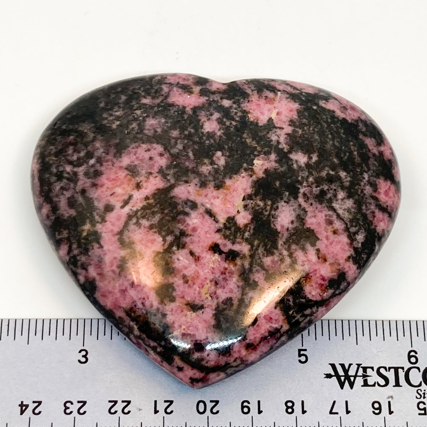 Rhodolite Heart