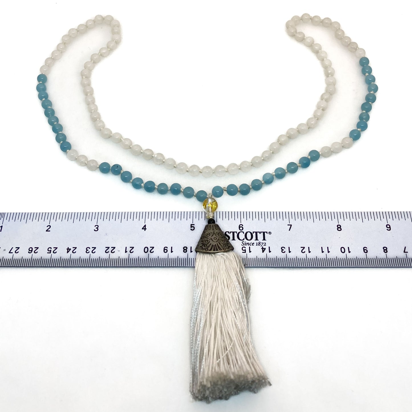 Snow Quartz Mala