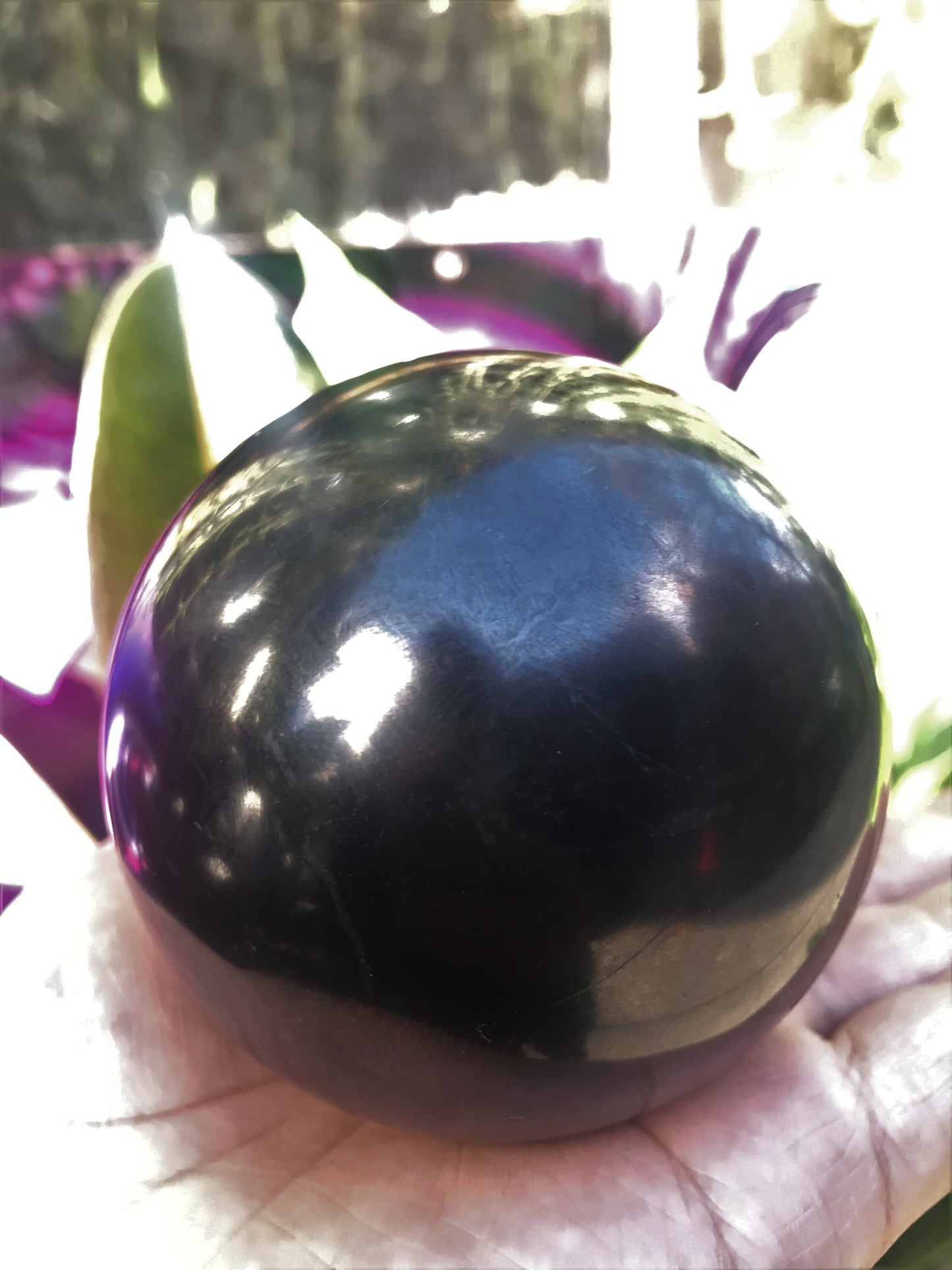 Shungite crystal ball