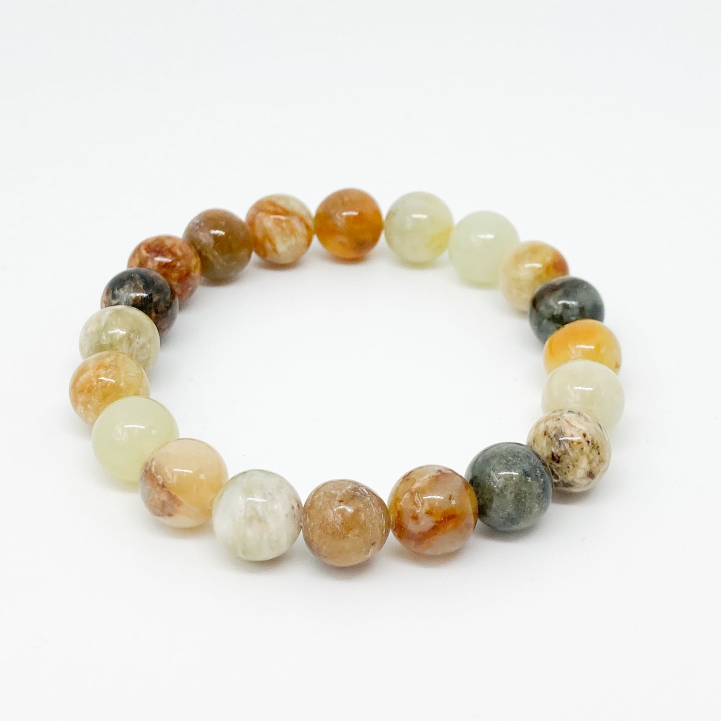 Round Multicolor Jade Bracelet