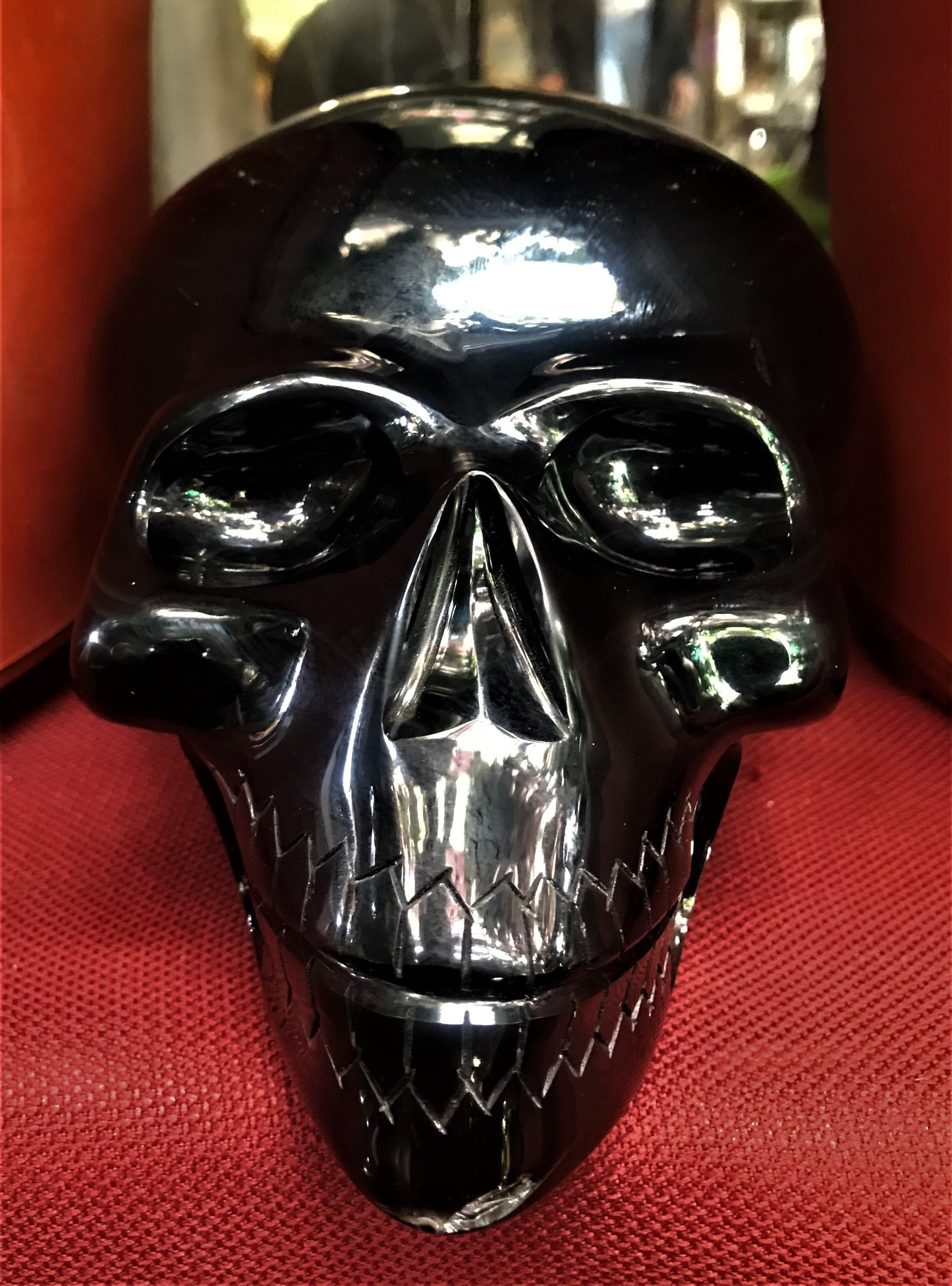 Rainbow Obsidian Skull