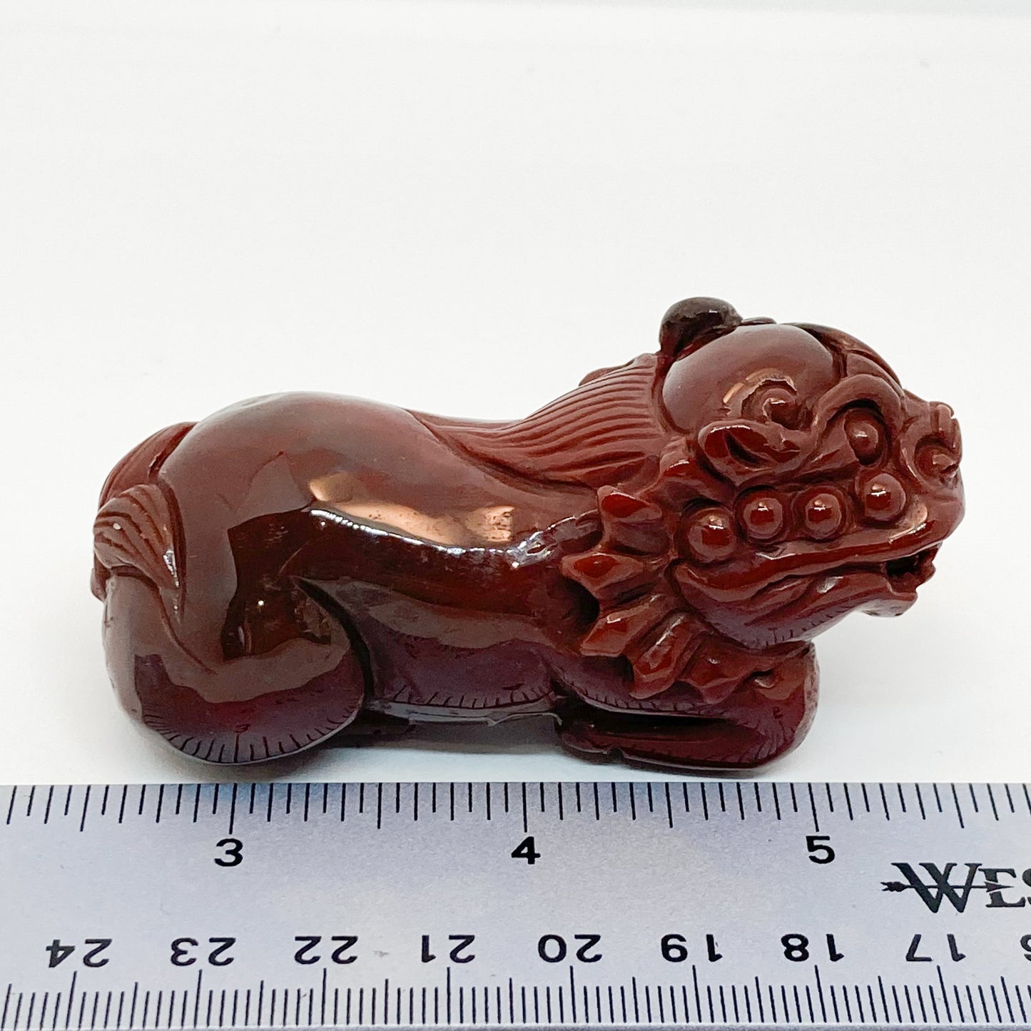 Red Jasper Carved Chinese Power Dragon