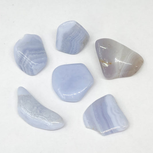 Agate Blue Lace Tumbled