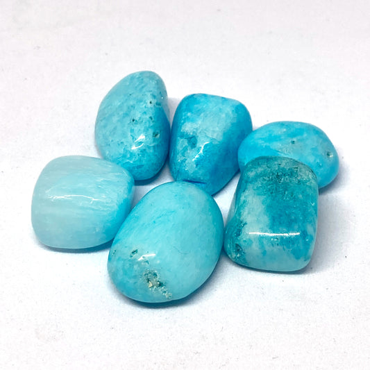 Aragonite Blue Tumbled