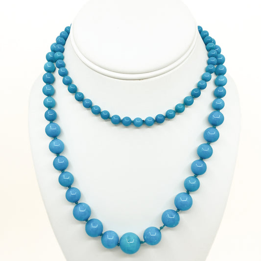Blue Howlite Necklace