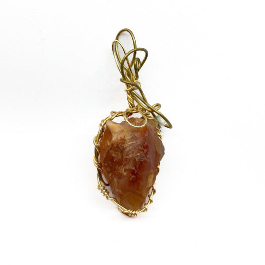 Carnelian Raw Pendant