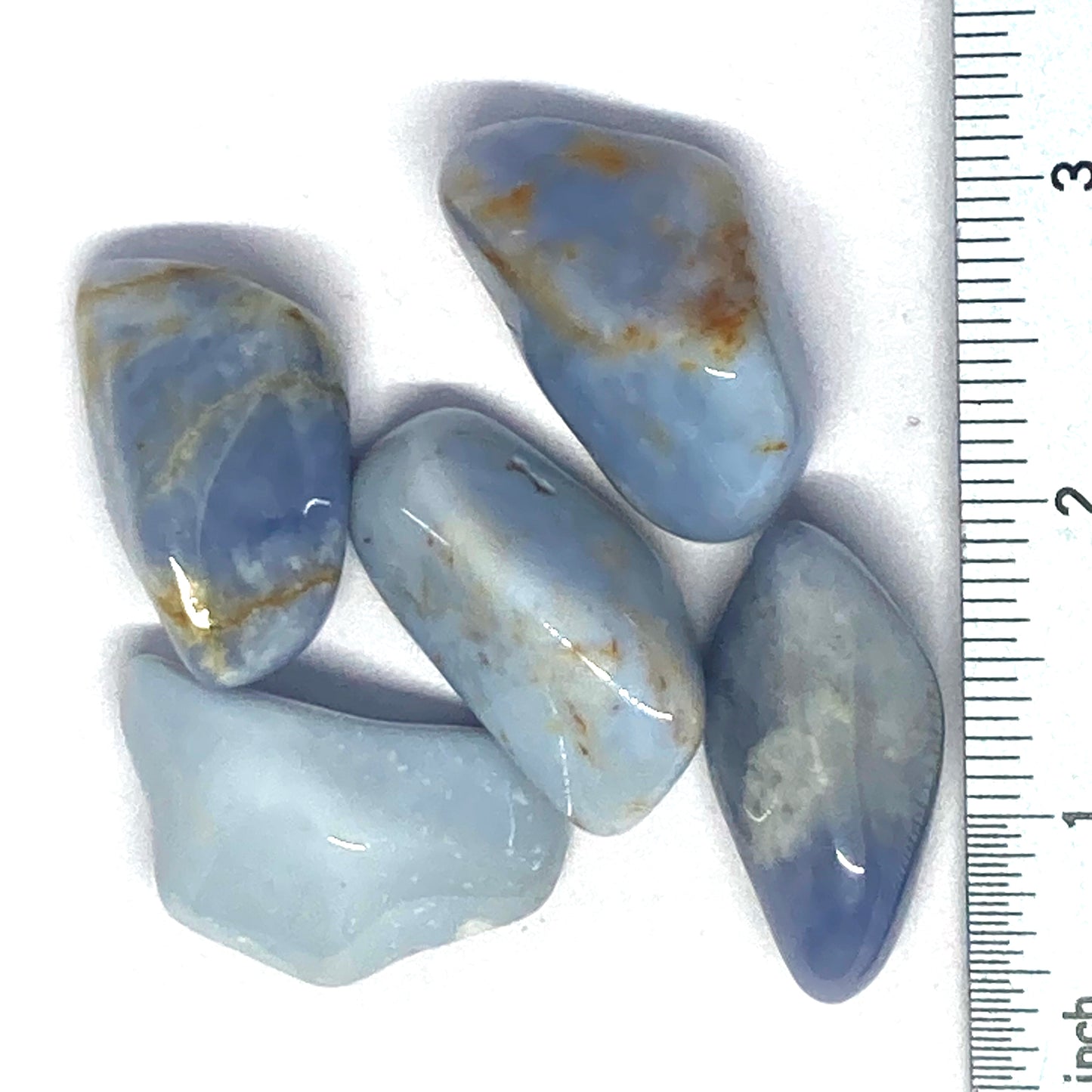 Chalcedony Blue Moss Tumbled