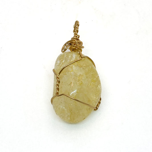 Cracked Quartz Pendant