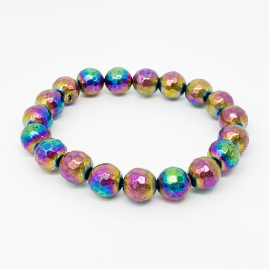 Faceted Titanium Aura Bracelet
