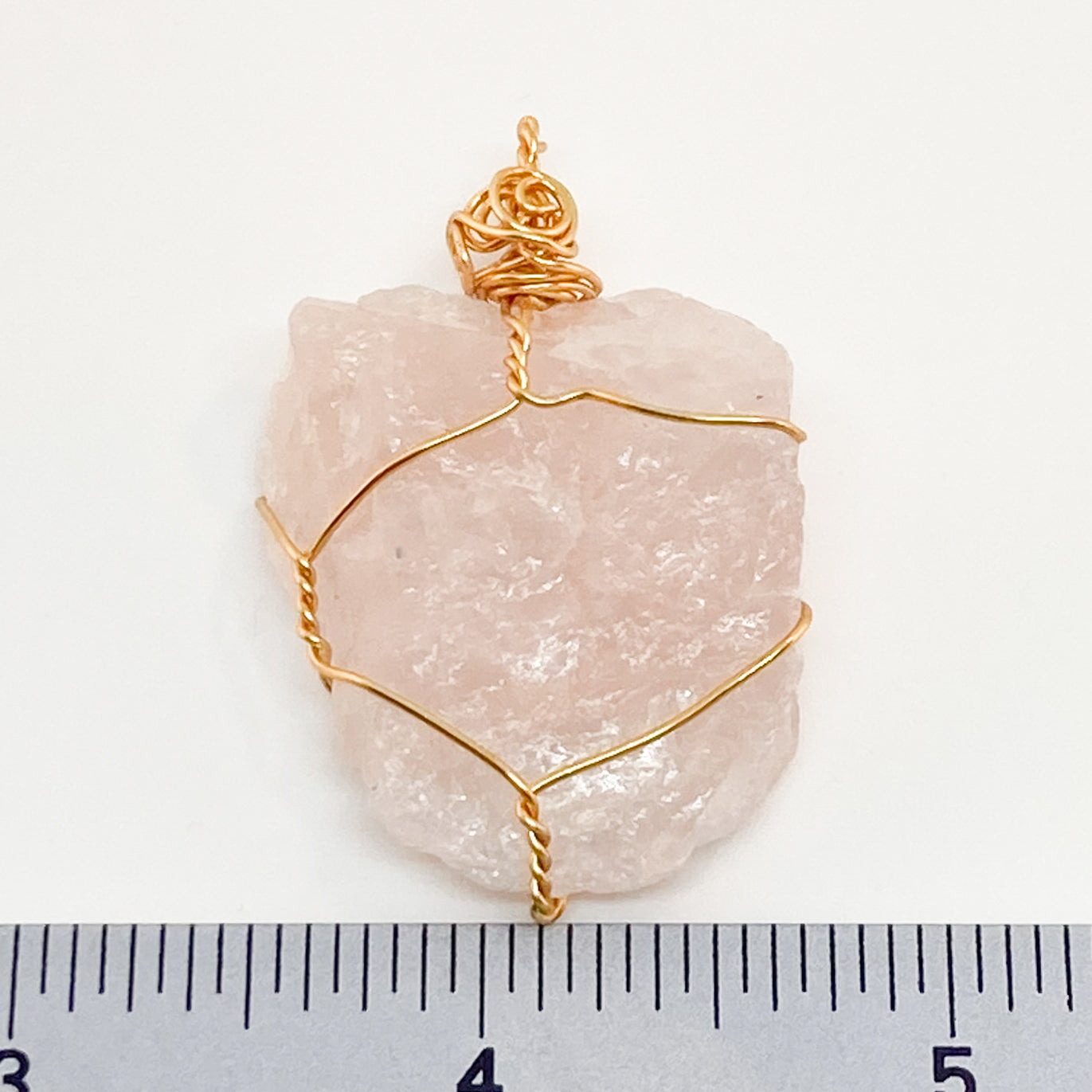 Raw Pink Calcite Pendant