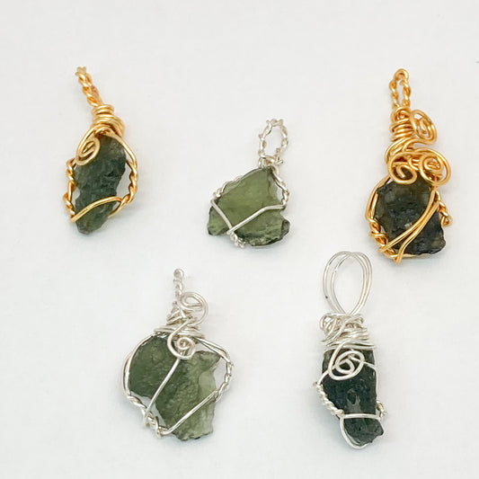 Moldavite Pendants