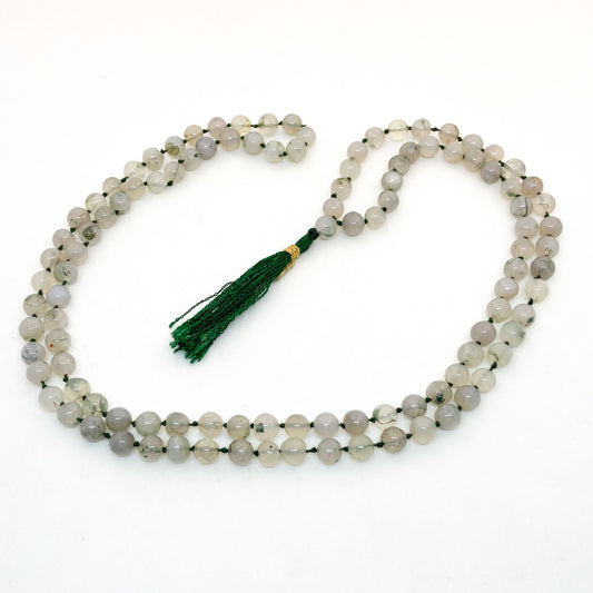 Moss Agate Mala