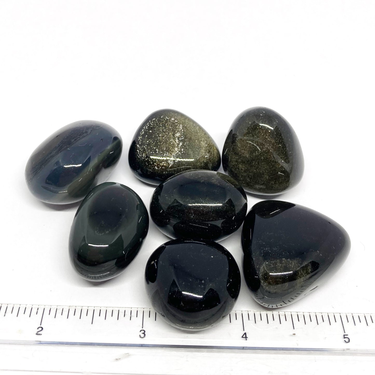 Obsidian Red Sheen Tumbled