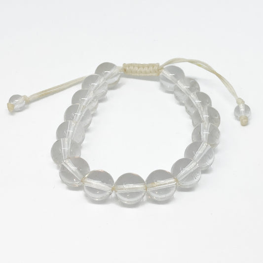 Round Clear Quartz Bracelet
