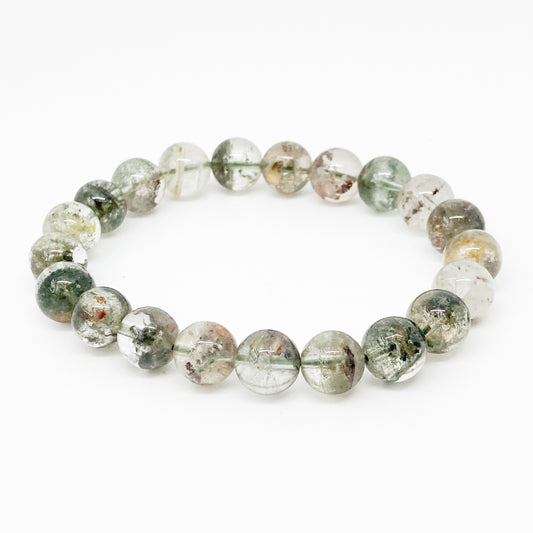 Round Quartz Chlorite Bracelet