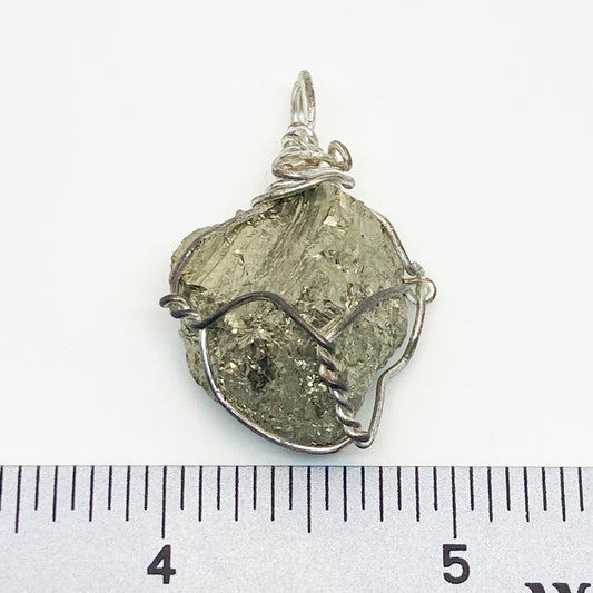Raw Pyrite Pendant