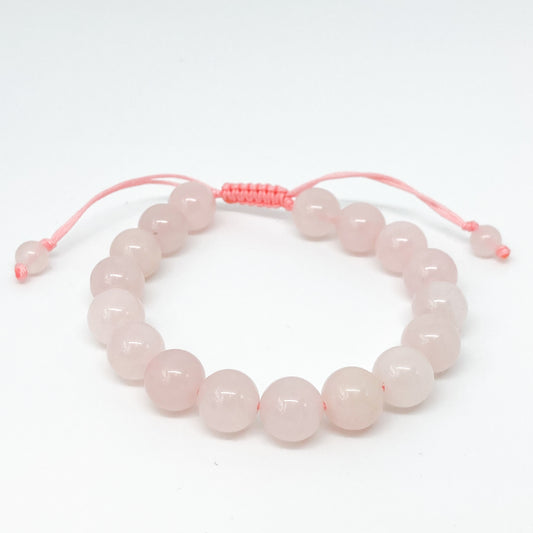 Round Rose Quartz Bracelet
