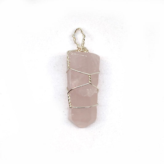 Rose Quartz point Pendant