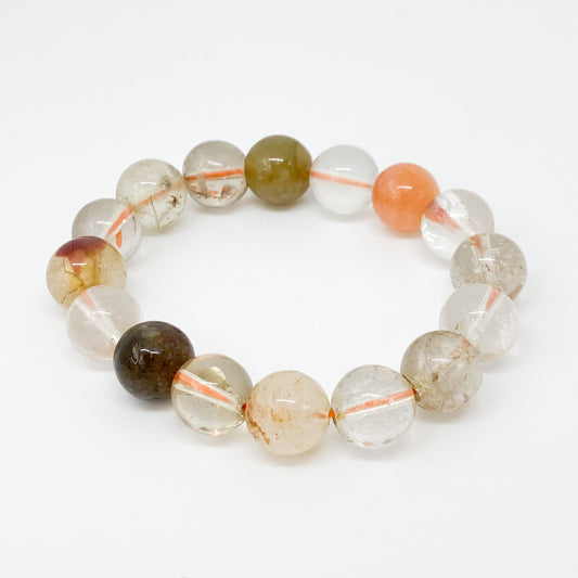 Round Rutilated Quartz Bracelet