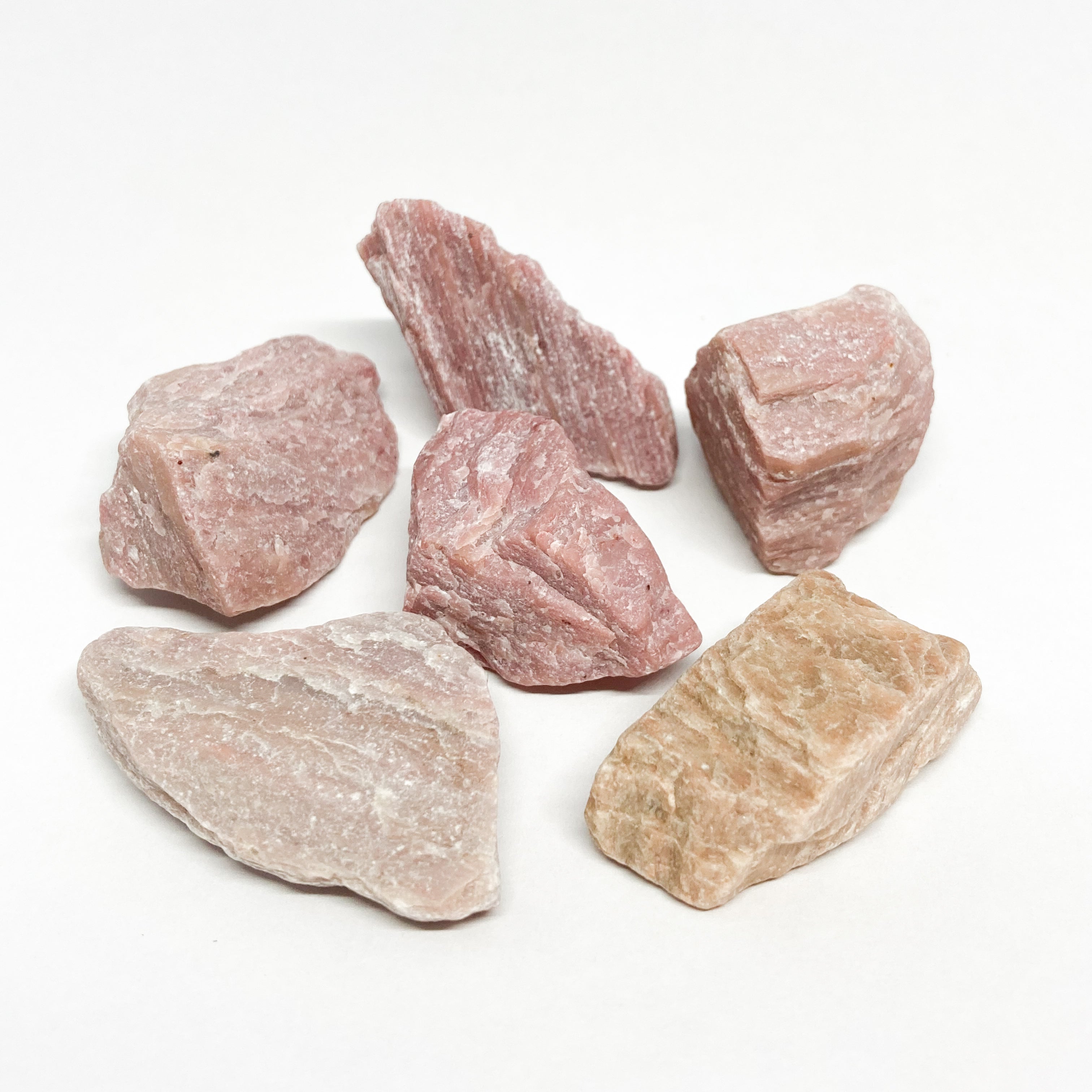 Round Pink Rhyolite Rhyolite Pink Raw – Crystals Garden NYC