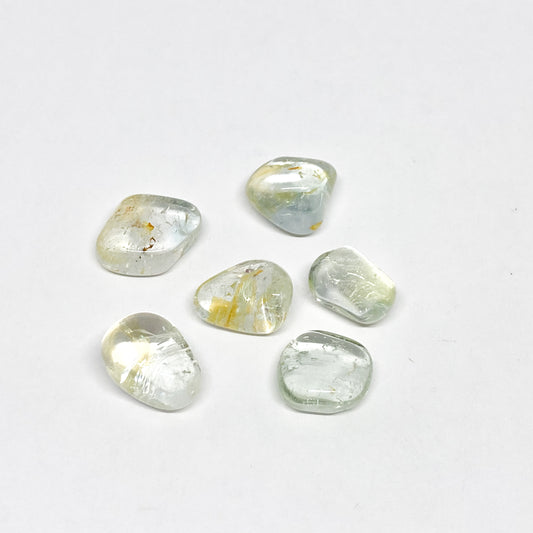 Topaz Silver Blue Tumbled