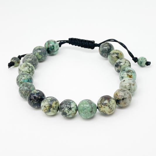 Round African Turquoise Bracelet