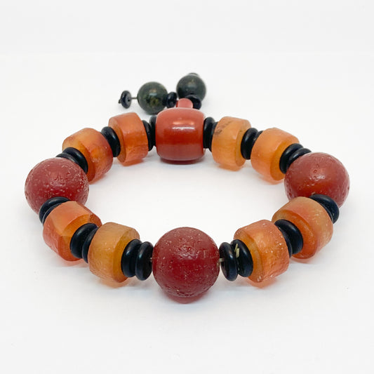 Antique Carnelian Beads Bracelet