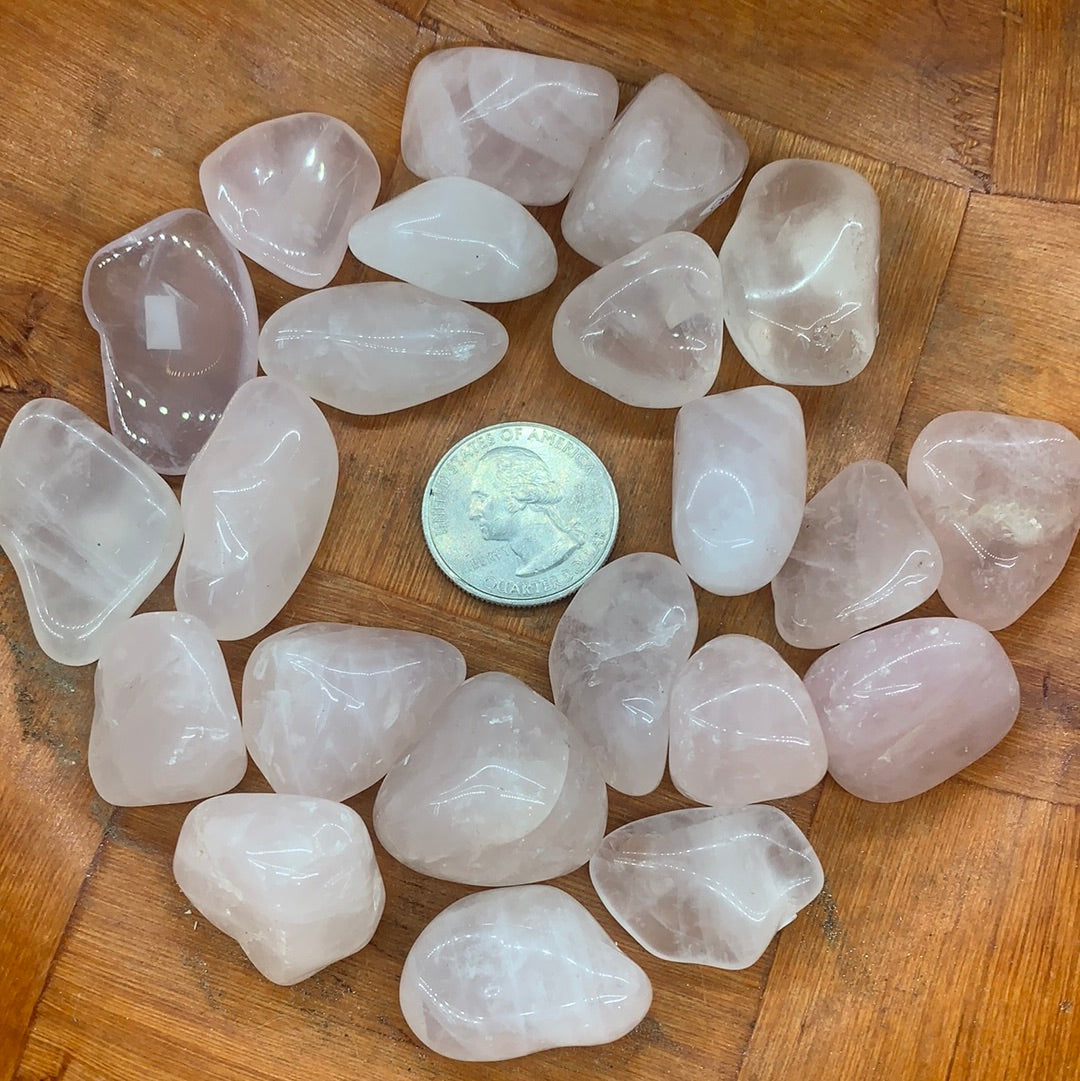 Tumbled Rose quartz