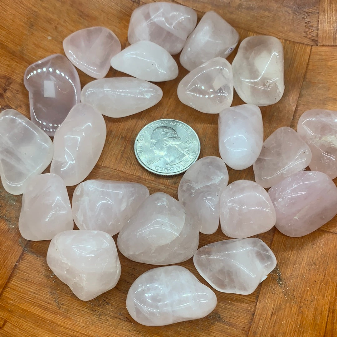 Tumbled Rose quartz