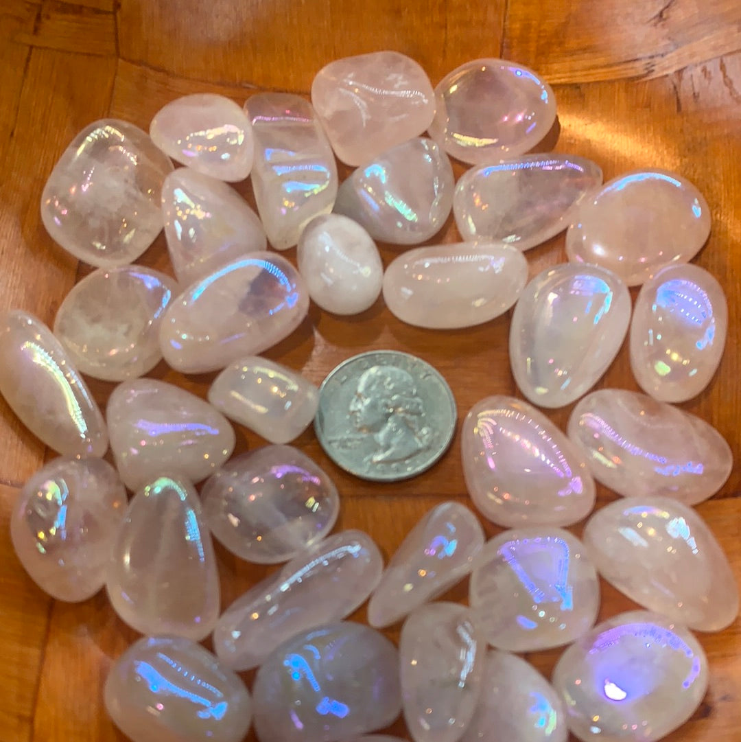 Rose aura quartz