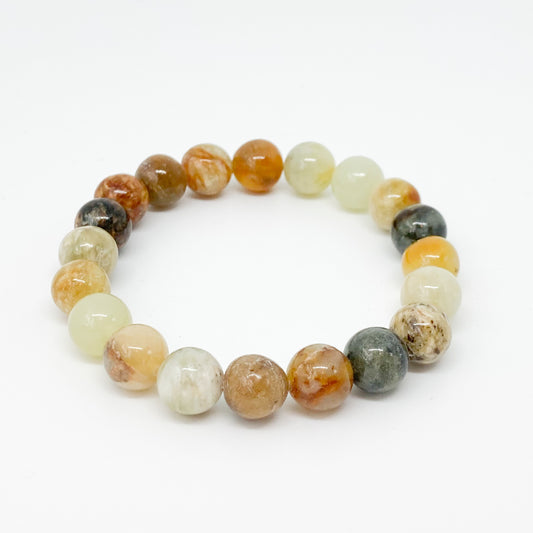 Round Multicolor Jade Bracelet